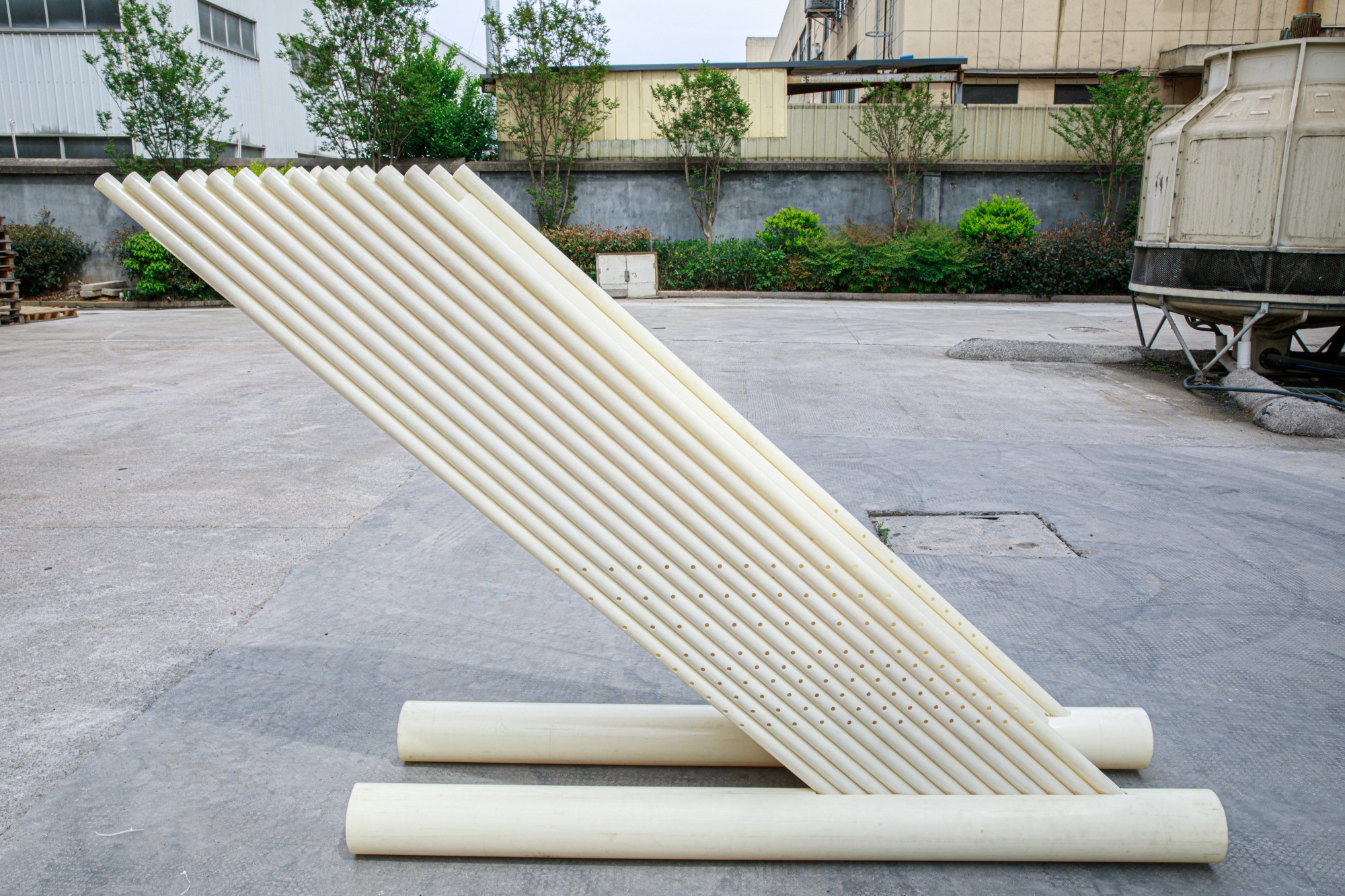 同向流收集水斜板装置